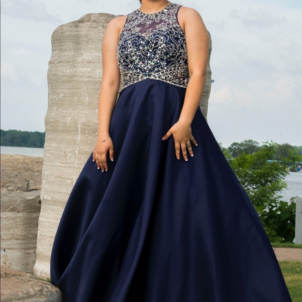 Royal blue formal gown